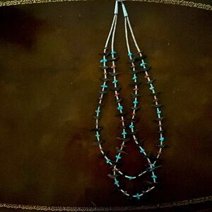 Turquoise and silver fetish